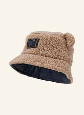 Fendi Czapka Rybacka Z Pluszowego Materiału beige