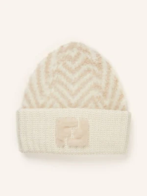 Fendi Czapka Z Alpaki weiss