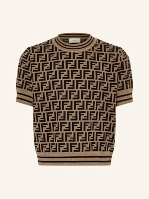 Fendi Dzianinowa Koszulka braun