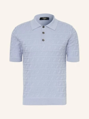 Fendi Dzianinowa Koszulka Polo blau