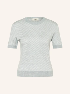 Fendi Dzianinowa Koszulka Z Dodatkiem Jedwabiu blau