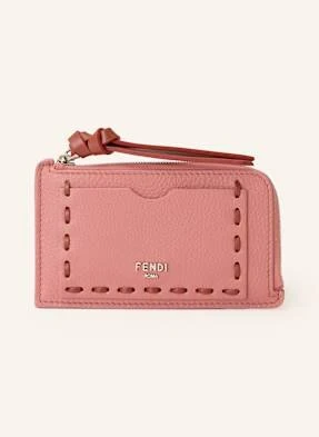 Fendi Etui Na Karty Selleria Micro Z Kieszenią Na Monety rosa