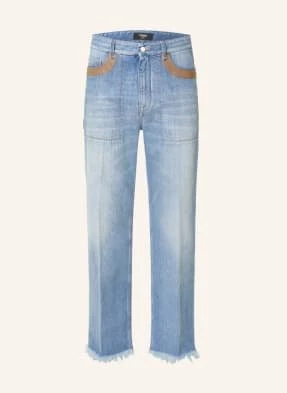 Fendi Jeansy Regular Fit Z Frędzlami blau