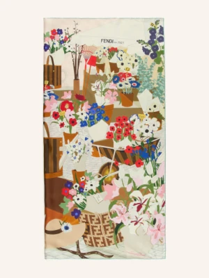 Fendi Jedwabna Chusta beige