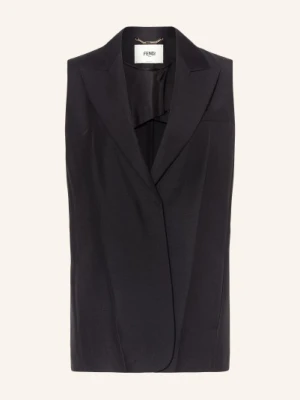 Fendi Kamizelka Typu Blezer Z Dodatkiem Moheru schwarz