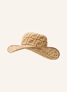 Fendi Kapelusz Słomkowy beige