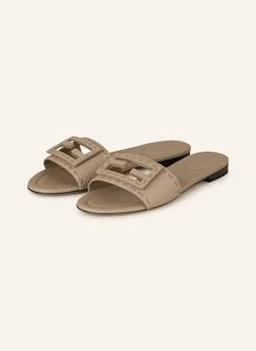 Fendi Klapki beige