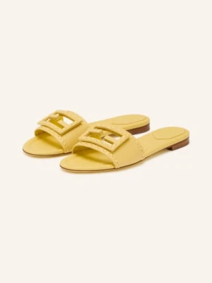 Fendi Klapki gelb