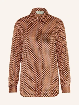 Fendi Koszula Camica Z Jedwabiu braun