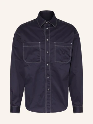 Fendi Koszula Comfort Fit blau GRANATOWY
