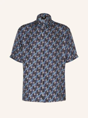 Fendi Koszula Z Krótkim Rękawem Boxy Fit Z Jedwabiu grau