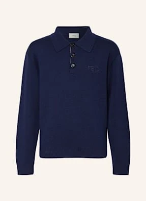 Fendi Koszulka Polo Z Dzianiny blau