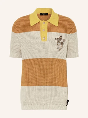 Fendi Koszulka Polo Z Dzianiny braun