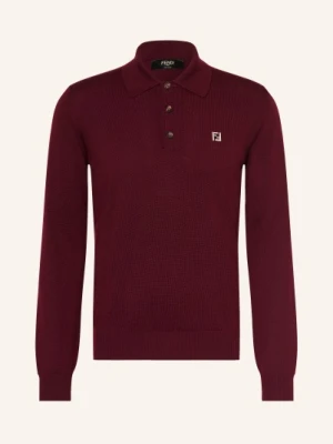 Fendi Koszulka Polo Z Dzianiny rot