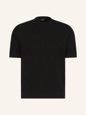 Fendi Koszulka Z Dzianiny schwarz