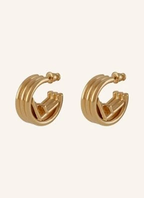 Fendi Kreolki F Is Fendi gold