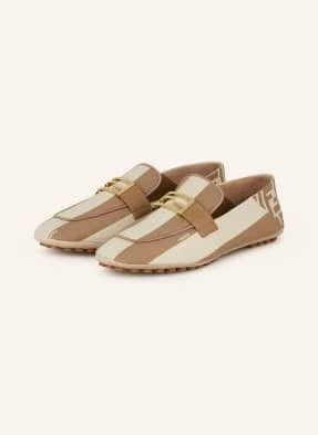 Fendi Loafersy beige