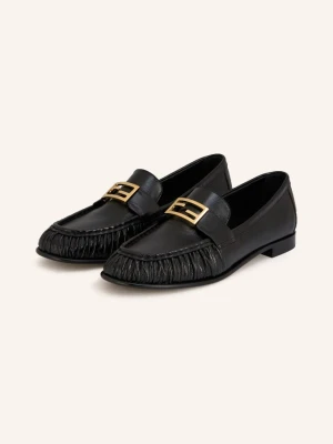Fendi Loafersy schwarz CZARNY