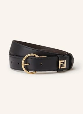 Fendi Pasek Skórzany Dwustronny schwarz