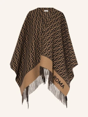 Fendi Płaszcz Żakardowy braun