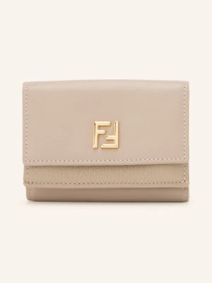Fendi Portfel Mini Trifold Ff grau JASNOCZARY