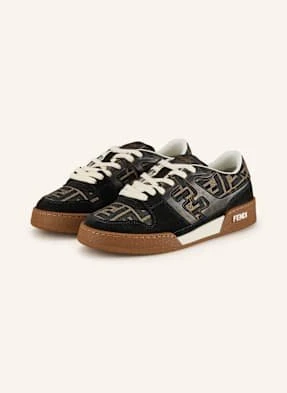 Fendi Sneakersy Match schwarz