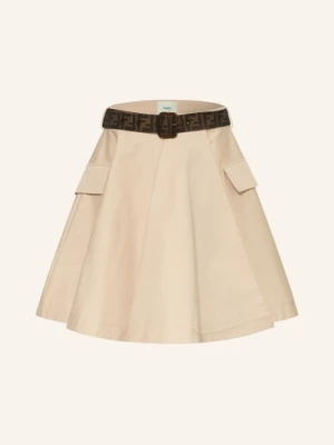 Fendi Spódnica Kopertowa beige