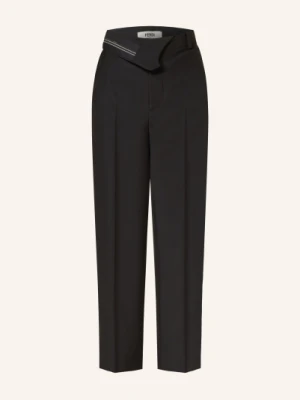 Fendi Spodnie Z Dodatkiem Moheru schwarz