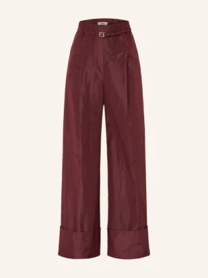 Fendi Spodnie Z Jedwabiu lila