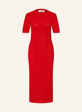 Fendi Sukienka Z Dzianiny rot