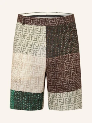 Fendi Szorty Z Lnu braun