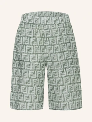 Fendi Szorty Z Lnu gruen