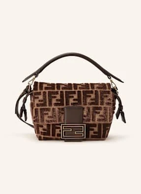 Fendi Torba Na Ramię Mamma Baguette Small braun