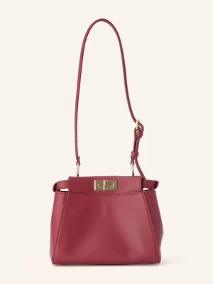 Fendi Torebka Peekaboo Mini rot CIEMNOCZERWONY