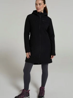 Fern damska kurtka softshell długa - Black Mountain Warehouse