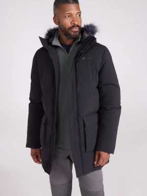Fern męska przeciwdeszczowa ocieplana parka - Light Brown Mountain Warehouse