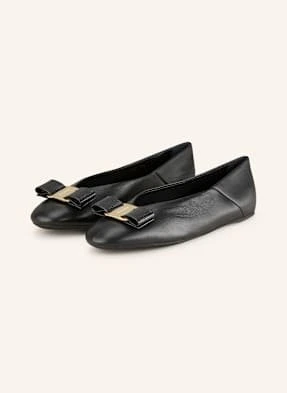 Ferragamo Baleriny Vanna schwarz