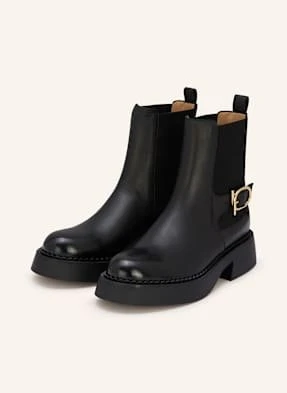 Ferragamo Botki Chelsea Tia schwarz