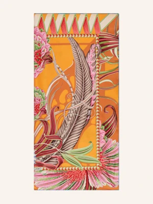 Ferragamo Chusta Jedwabna Giadafly orange