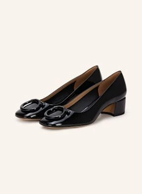 Ferragamo Czółenka Lakierowane Mara 40 schwarz