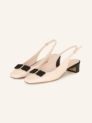 Ferragamo Czółenka Z Odkrytą Piętą beige