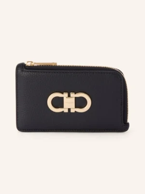 Ferragamo Etui Na Karty Double Gancio schwarz