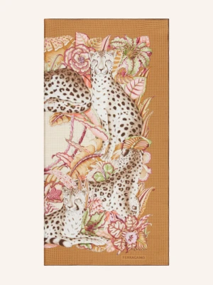 Ferragamo Jedwabna Chusta beige