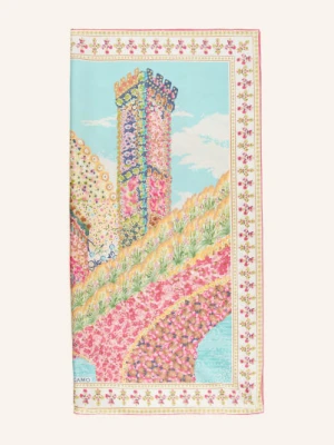 Ferragamo Jedwabna Chusta beige