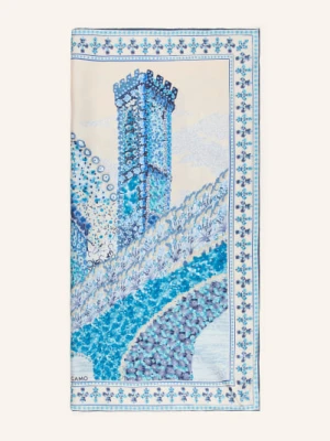 Ferragamo Jedwabna Chusta blau