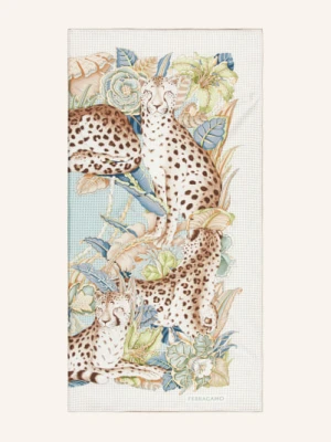 Ferragamo Jedwabna Chusta gruen