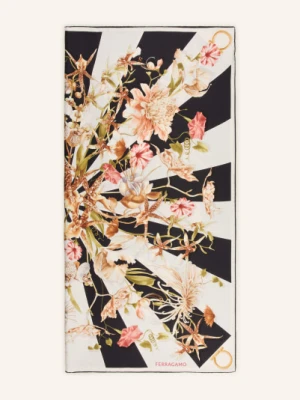 Ferragamo Jedwabna Chusta schwarz