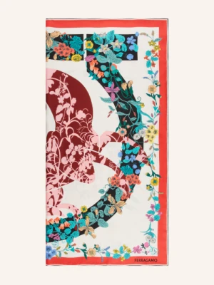 Ferragamo Jedwabna Chusta weiss