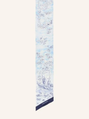 Ferragamo Jedwabny Szal blau