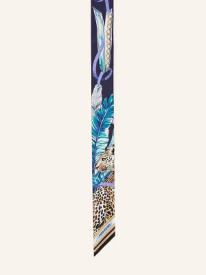 Ferragamo Jedwabny Szal blau